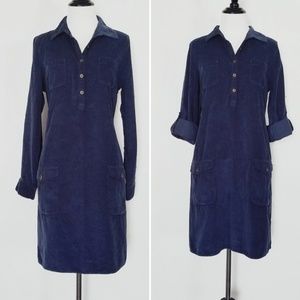 Old Navy Corduroy Long Sleeve Shift Shirt Dress